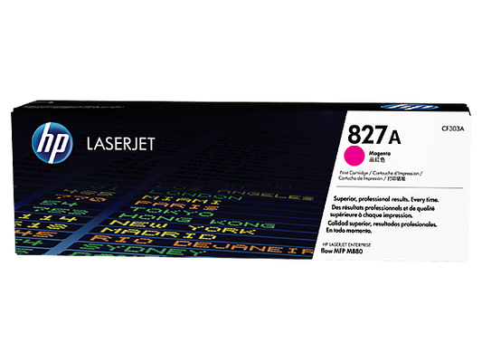 HP 827A Magenta Original LaserJet Toner Cartridge (CF303A) – High-Yield, Vivid Color Output