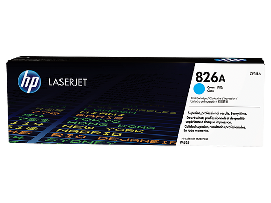 HP 826A Cyan Original LaserJet Toner Cartridge (CF311A) – High-Yield, Vibrant Color Printing