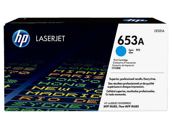 HP 653A Cyan Original LaserJet Toner Cartridge (CF321A) – Vivid Color, Professional Printing