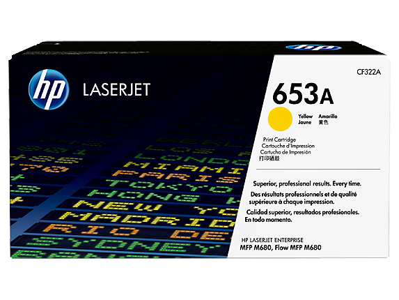 HP 653A Yellow Original LaserJet Toner Cartridge (CF322A) – Vibrant & Professional Prints