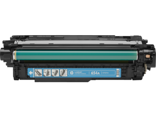 HP 654A Cyan Original LaserJet Toner Cartridge (CF331A) – High-Quality, Vivid Color Printing