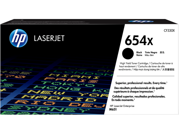 HP 654X High Yield Black Original LaserJet Toner Cartridge (CF330X) – Professional-Grade High-Yield Printing