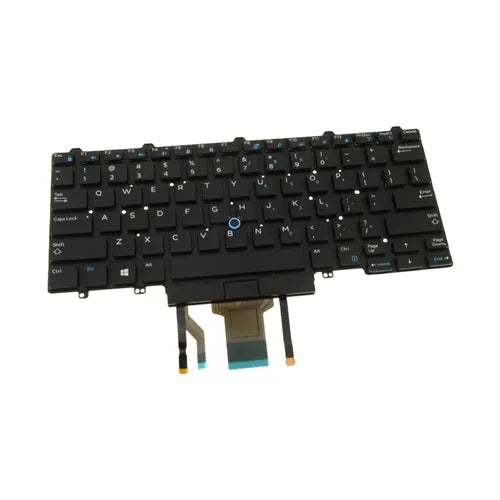 Dell D19TR 82 Keys US Qwerty Backlit Keyboard For Latitude 12 7275 / E5270 / E7270 / XPS 9250 Dell Part Number: D19TR