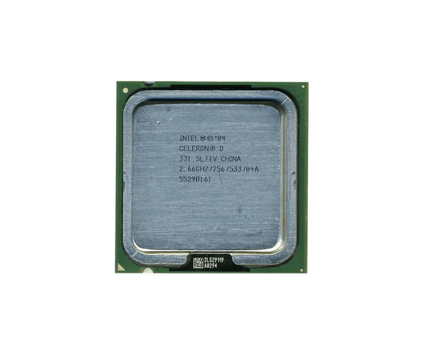 Dell DF903 2.66GHz 533MHz FSB 256KB L2 Cache Socket PLGA478 / PLGA775 Intel Celeron D 331 Single - Core (1 Core) Processor Dell Part Number: DF903 - G5 Network GroupDesktop Processors