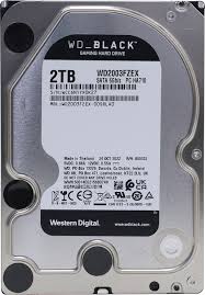 WD Black 2TB Performance HDD | WD2003FZEX | 7200 RPM | SATA 6Gb/s | 64MB Cache | 3.5" Desktop Hard Drive