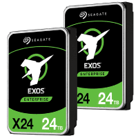 Seagate Exos X24 24TB Enterprise HDD | ST24000NM002H | 7200 RPM | SATA 6Gb/s | 512MB Cache | 3.5" Internal Hard Drive