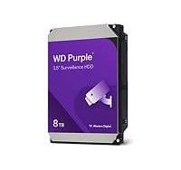 WD Purple 8TB Surveillance Hard Drive | WD85PURZ | 5640 RPM | 256MB Cache | SATA 6.0Gb/s | 3.5" Internal HDD