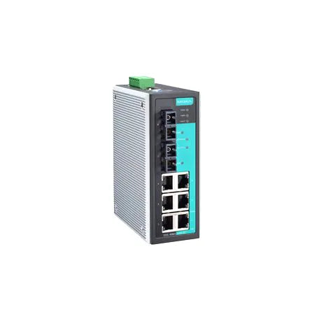 Moxa EDS-408A-MM-SC Entry-Level Managed With 6 10/100BaseT(X) Ports, And 2 100BaseFX Multi-Mode Ports With SC Connectors, -10 To 60°C Operating Temperature Ethernet Switch Moxa Part Number: EDS-408A-MM-SC