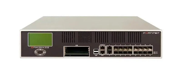 Fortinet FG - 3016B - BDL - G - 950 - 36 FortiGate 3016B 16 X SFP Ports 1000Base - T + 1 X Port 100Base - TX GE WLAN Firewall Appliance Fortinet Part Number: FG - 3016B - BDL - G - 950 - 36 - G5 Network GroupNetwork Security & Firewall Devices