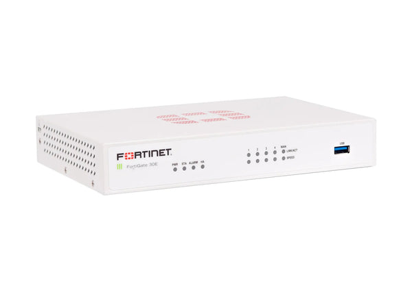 Fortinet FG - 30E - BDL - 871 - 48 FortiGate - 30E 10/100/1000Base - T 4 X RJ - 45 1 X WAN Manageable 1U Firewall Appliances Fortinet Part Number: FG - 30E - BDL - 871 - 48 - G5 Network GroupNetwork Security & Firewall Devices