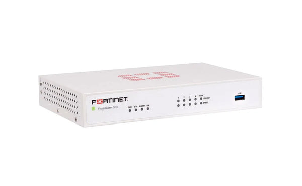 Fortinet FG - 30E - BDL - USG - 974 - 36 FortiGate 30E 1000Base - T 4 X RJ - 45 1 X WAN 1 X USB - Type A 1U Firewall Appliances Fortinet Part Number: FG - 30E - BDL - USG - 974 - 36 - G5 Network GroupNetwork Security & Firewall Devices