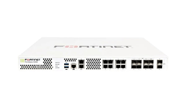 Fortinet FG - 500E - BDL - USG - 874 - 36 FG 500E 8xPort 1000Base - X 1000Base - T 10GBase - X 10 GE 8xRJ - 45 10 Expansion Slots 1U Firewall Fortinet Part Number: FG - 500E - BDL - USG - 874 - 36 - G5 Network GroupNetwork Security & Firewall Devices