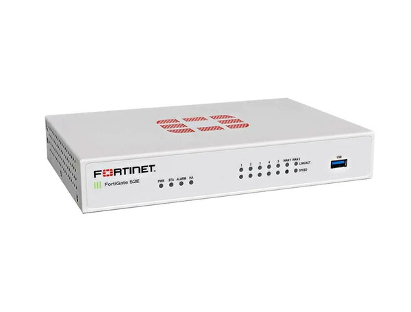 Fortinet FG - 52E - BDL - 900 - 48 FortiGate 51E 10/100/1000Base - T 5 X RJ - 45 2 X WAN Manageable 1U Firewall Appliances Fortinet Part Number: FG - 52E - BDL - 900 - 48 - G5 Network GroupNetwork Security & Firewall Devices