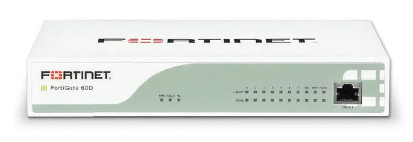 Fortinet FG - 60D - BDL - 974 - 60 FortiGate 60D 10/100/1000Base - T 7 X RJ - 45 2 X WAN Firewall Appliances Fortinet Part Number: FG - 60D - BDL - 974 - 60 - G5 Network GroupNetwork Security & Firewall Devices