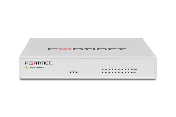 Fortinet FG - 60E - BDL - 964 - 36 FG 60E 10xPort 1000Base - T GE 10 X RJ - 45 Firewall Appliance W/3Yrs FC Fortinet Part Number: FG - 60E - BDL - 964 - 36 - G5 Network GroupNetwork Security & Firewall Devices