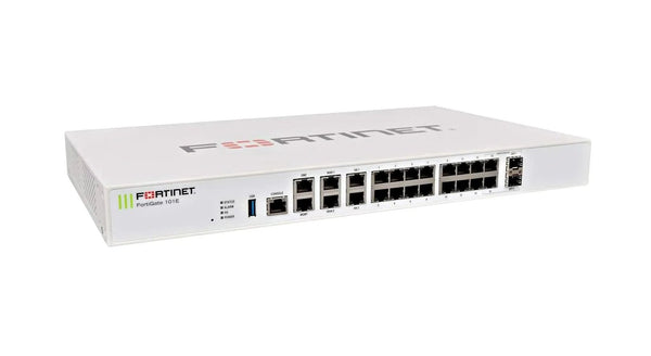 Fortinet FG101EBDL90048 FortiGate 101E 1000Base - T 16 X RJ - 45 2 X WAN 2x SFP 1U Firewall Appliances Fortinet Part Number: FG101EBDL90048 - G5 Network GroupNetwork Security & Firewall Devices