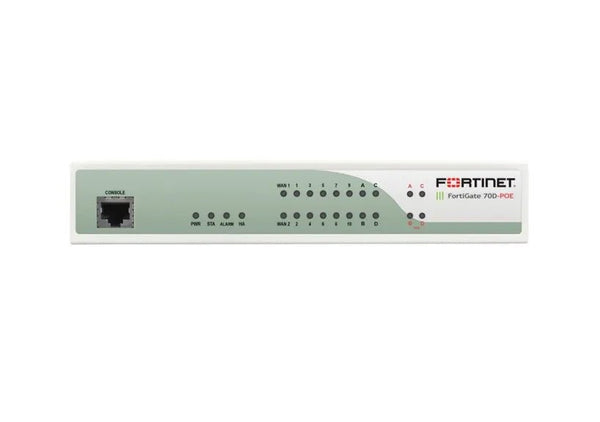 Fortinet FG70DPOEBDL90060 70 - D + 10 X GE RJ45 + 4 X RJ45 PoE Ports 5y FortiCare Network Security/Firewall Appliance Fortinet Part Number: FG70DPOEBDL90060 - G5 Network GroupNetwork Security & Firewall Devices
