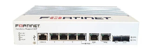 Fortinet FGR - 60F - BDL - 811 - 12 FortiGate RJ - 45 4 X Ports + 2 X SFP By Pass Set Up B/T WAN1 AND Port X 4 Security/Appliance Firewall Fortinet Part Number: FGR - 60F - BDL - 811 - 12 - G5 Network GroupNetwork Security & Firewall Devices