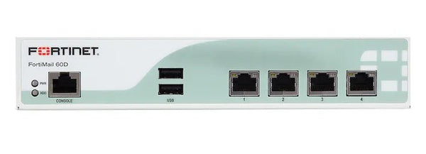 Fortinet FML - 60D FortiMail 60D 4 - Ports 1000Base - T GbE 4 X RJ - 45 Manage Desktop Firewall Fortinet Part Number: FML - 60D - G5 Network GroupNetwork Security & Firewall Devices