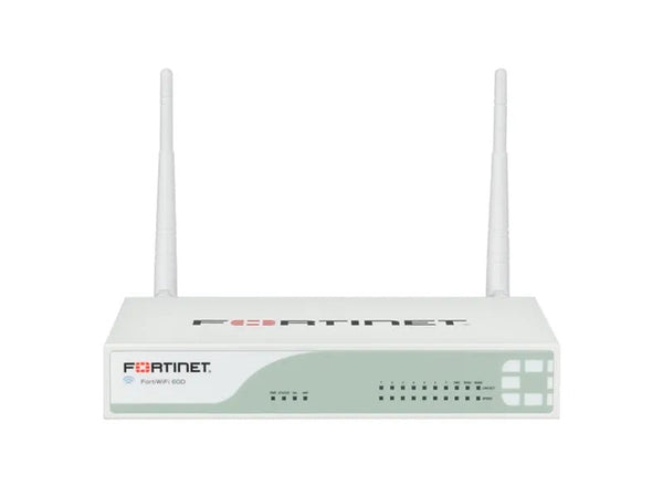 Fortinet FWF - 60D - BDL - USG - 950 - 36 FortiWiFi - 60D RJ - 45 10 X Ports + 2 Wan Ports + 1 X DMZ 1000base - T GE Firewall Appliance Fortinet Part Number: FWF - 60D - BDL - USG - 950 - 36 - G5 Network GroupNetwork Security & Firewall Devices