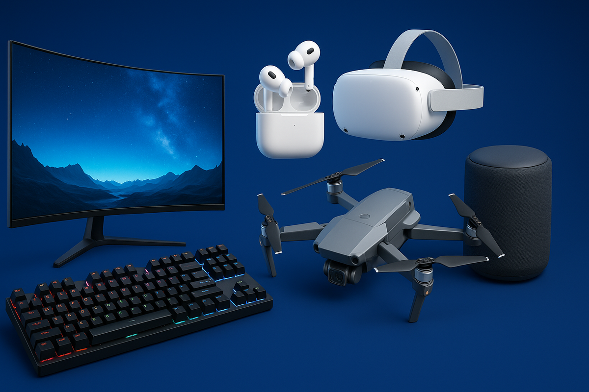 Gaming and VR electronics banner