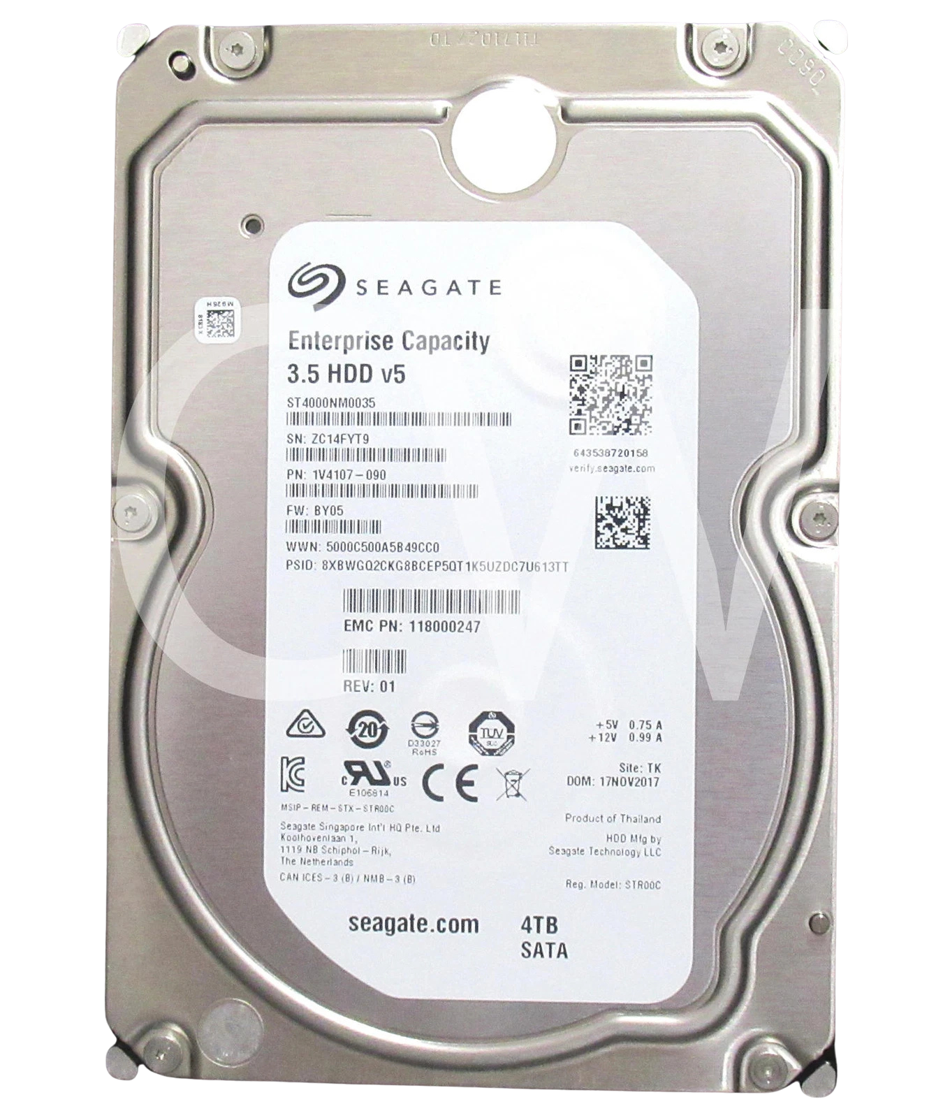 Seagate ST4000NM0035 Enterprise 4TB 7200RPM 3.5" SATA HDD