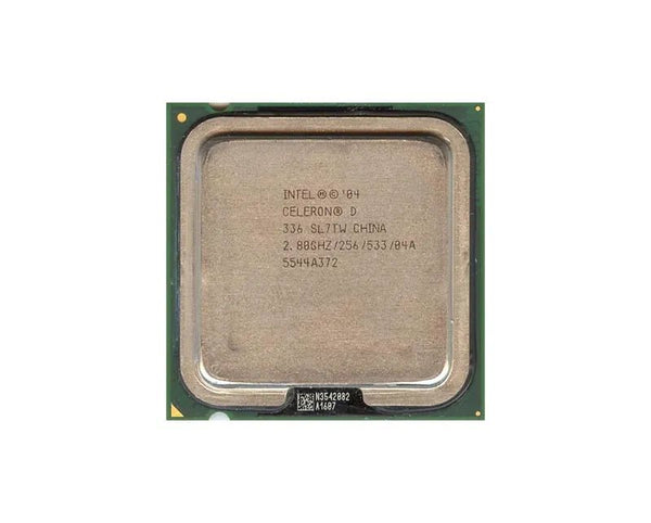 HP 416337 - 001 2.80GHz 533MHz FSB 256KB L2 Cache Socket PLGA478/PLGA775 Intel Celeron D 336 Single - Core (1 Core) Processor HP Part Number: 416337 - 001 - G5 Network GroupDesktop Processors