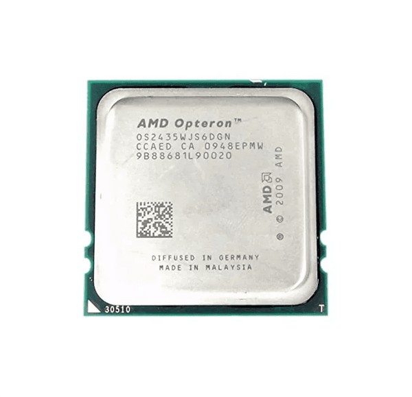 HP 539717 - 001 2.60GHz 2400MHz HTL 6MB L3 Cache Socket F AMD Opteron 2435 Hexa - Core (6 Core) Processor HP Part Number: 539717 - 001 - G5 Network GroupServer Processors