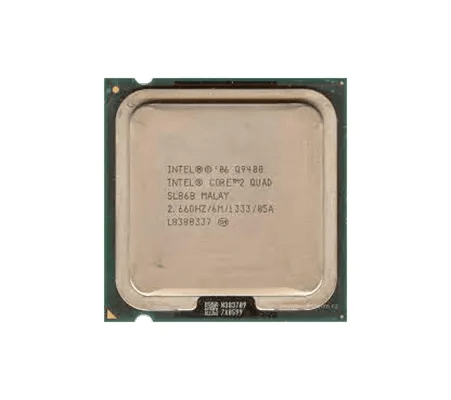 HP VM035AV 2.66GHz 1333MHz FSB 6MB L2 Cache Socket LGA775 Intel Core 2 Quad Q9400 Quad - Core (4 Core) Processor HP Part Number: VM035AV - G5 Network GroupDesktop Processors