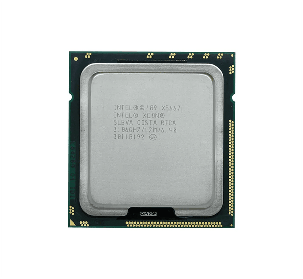 HP WG733AT 3.06GHz 6.40GT/S QPI 12MB L3 Cache Socket FCLGA1366 Intel Xeon X5667 Quad - Core (4 Core) Processor For Z800/Z600 Workstation HP Part Number: WG733AT - G5 Network GroupServer Processors