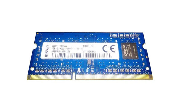 Kingston HP687515-H63-KEB 4GB DDR3-1600/PC3-12800 SODIMM 204-Pin CL11 Single Rank X8 Non-ECC Unbuffered Memory Module Kingston Part Number: HP687515-H63-KEB