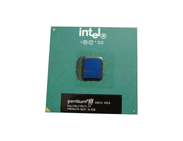Intel SL4CB Pentium III Single - Core (1 Core) 866MHz 133MHz FSB 256KB L2 Cache Socket PPGA370 Processor Intel Part Number: SL4CB - G5 Network GroupDesktop Processors