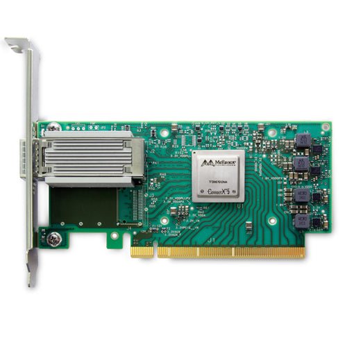 Mellanox MCX515A - GCAT ConnectX 1 X Port 100GbE QSFP28 PCI Express 3.0 X16 Gigabit Ethernet Server Network Adapter Card Mellanox Part Number: MCX515A - GCAT - G5 Network GroupNetwork Adapters