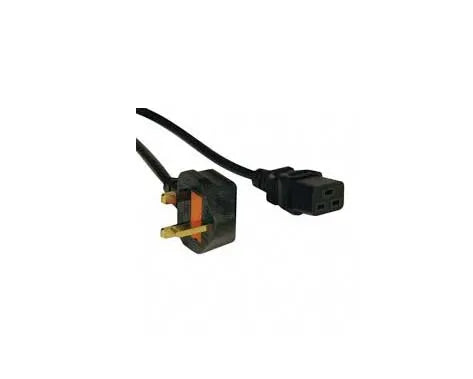 Tripp Lite P052-008 2.43 m Standard UK Power Cord Lead Cable, 13A (IEC-320-C19 to BS-1363 UK Plug) Tripp Lite Part Number: P052-008