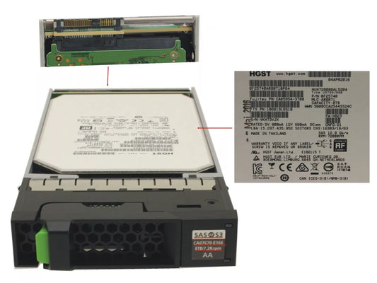 Fujitsu ETERNUS 8TB SAS HDD (FUJ:CA07670-E166 / CA05954-3700)