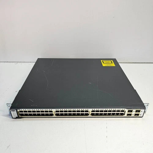 Cisco WS-C3750G-48TS-S 48-Port Gigabit Layer 3 Switch 3750G-48TS-E IOS 15.0