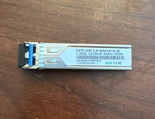 Gigabit Single-Mode Fiber Optic Module 1.25G 1310nm 20km Transceiver