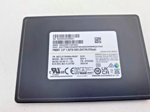 Samsung 1.9TB PM897 Data Center SSD MZ7L31T9HBNA-00A07 - High-Capacity