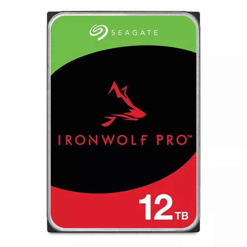 Seagate IronWolf Pro 12TB NAS Hard Drive | ST12000NT001 | 7200 RPM | 256MB Cache | SATA 6.0Gb/s