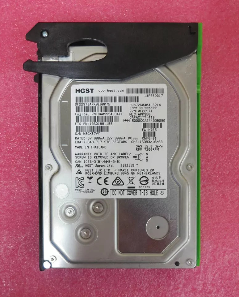 Fujitsu Eternus DX 5/600 4TB 3.5" SAS 12Gb/s 7.2K HDD (FUJ:CA07670-E164)