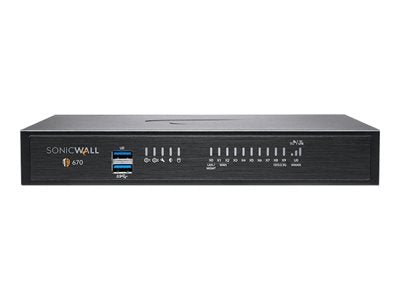 SonicWall 02 - SSC - 2837 TZ670 8 X RJ - 45 Ports 1000Base - T + 2 X SFP+ Ports Gigabit Ethernet Network Security Appliance Firewall SonicWall Part Number: 02 - SSC - 2837 - G5 Network GroupNetwork Security & Firewall Devices