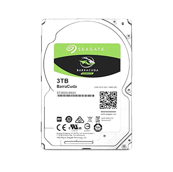 Seagate ST3000LM024 BarraCuda 3TB 5400RPM SATA 6Gb/S 128MB Cache 2.5-Inch Hard Drive Seagate Part Number: ST3000LM024