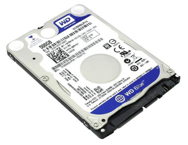 Part No: WD5000LPVX-75V0TT0 - Western Digital Blue 500GB 5400RPM SATA 6GB/s 8MB Cache 2.5-inch Internal Hard Disk Drive